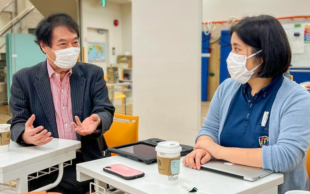Director Shigenori Tanaka and Preschool Supervisor Dr. Hirayama