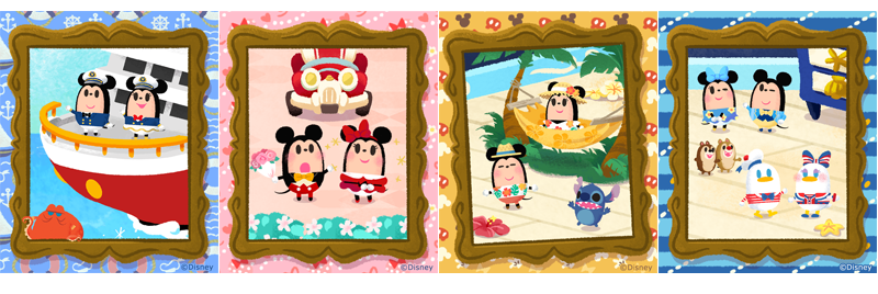 This is a party image of Minnie and Mickey as little dolls.