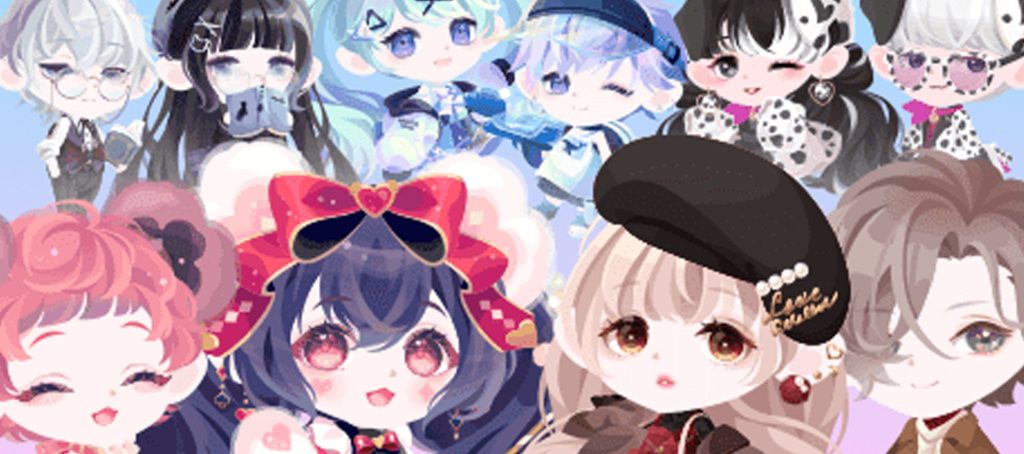 ココネグループが展開しているサービスで、それぞれ個性のあるアバターが複数表示されている